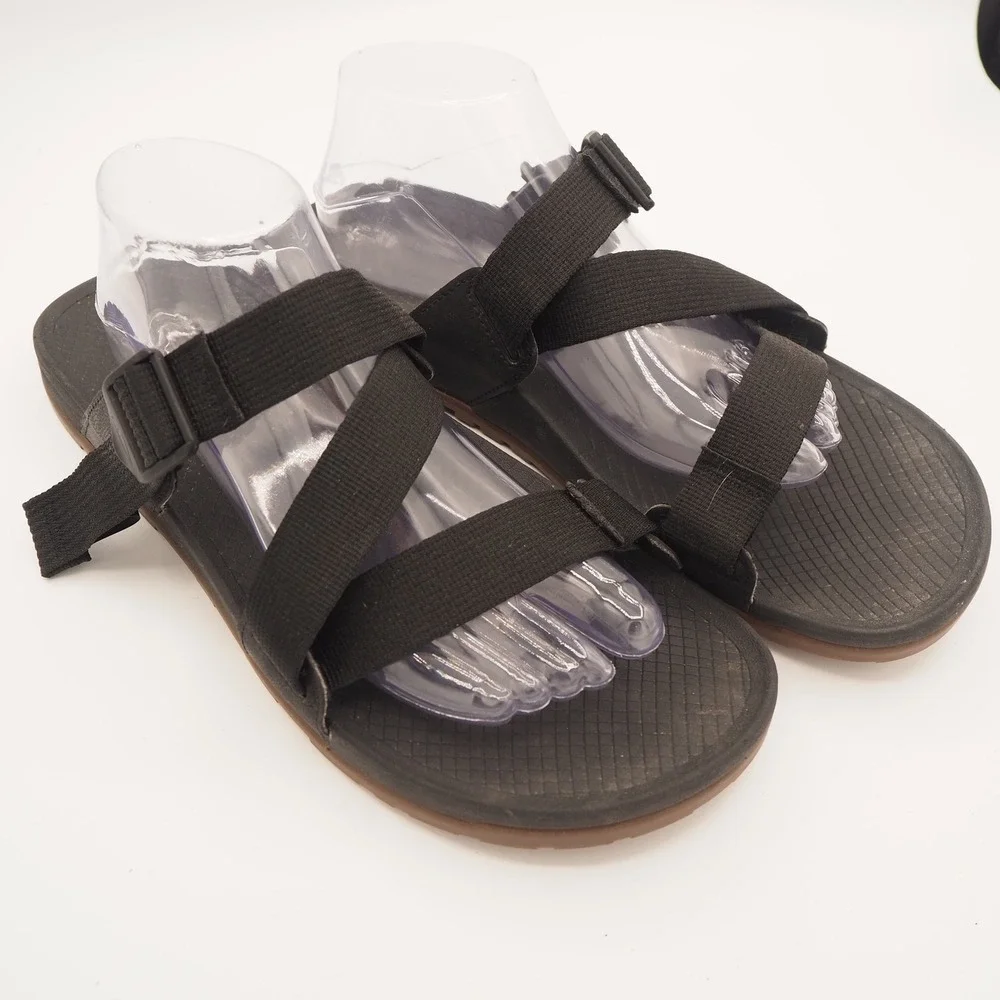 Chaco Men's Lowdown Slide Sandals US Sz 11 Hiking Athletic Shoe Black / Natural